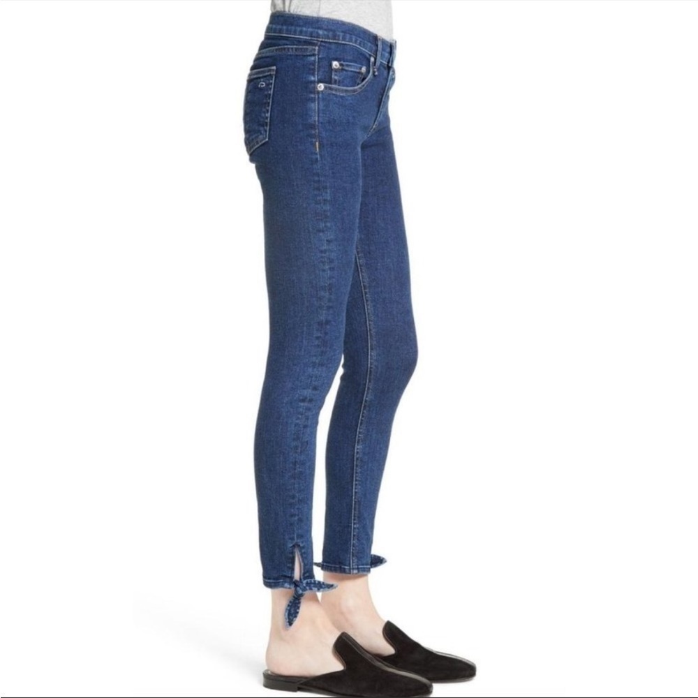 RAG & BONE Stevie Tie Capri Skinny Jean in Paz size 27